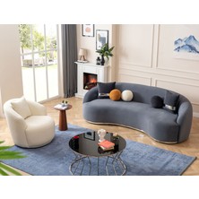 Eymense Elips Koltuk Takımı Antrasit 4+1