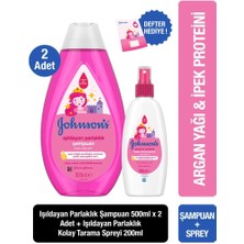 Johnson's Işıldayan Parlaklık Bebek Şampanı 500 x2 + Johnson's Işıldayan Parlaklık 200 ml Sprey + Defter Hediyeli