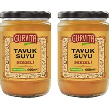 Gurvita Tavuk  Suyu Sebzeli 660 ml 2'li