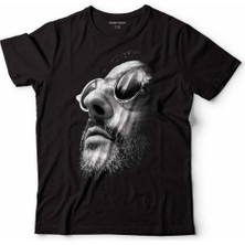 Kendim Seçtim Jean Reno Leon Sevginin Gücü Sılhouette Çocuk Tişört Siyah