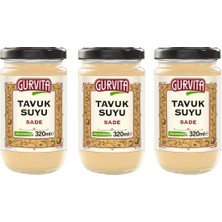 Gurvita Tavuk  Suyu Sade 320 ml 3'lü