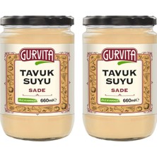 Gurvita Tavuk  Suyu Sade 660 ml 2'li