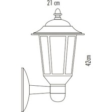 Cata E27 Bahçe Armatürü Parma