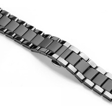 AktarMobile Huawei Watch Gt 3 Pro 43 mm Uyumlu Seramik Metal Kordon Mat & Parlak Premium Seramik Kayış