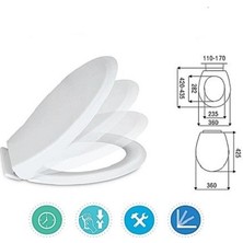 Bms Yavaş Kapanır Amörtisörlü Klozet Kapağı