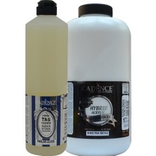 Cadence Multisurfaces Pak Beyaz 2lt+Taş Vernik 750 ml Set