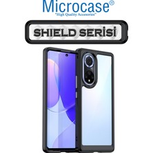 Microcase Honor 50 Shield Serisi Darbeye Dayanıklı Köşe Korumalı Yarı Esnek Plastik Tpu Kılıf - Siyah