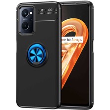 ZORE Oppo A96 4g Kılıf Zore Ravel Yüzüklü Silikon Kılıf