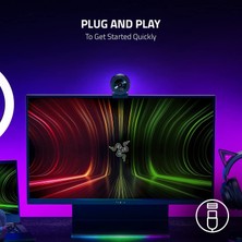 Razer Kiyo x Full Hd Akış Için USB Web Kamerası, Siyah