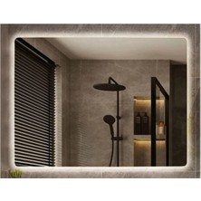 Dnr-Mirror60xDnr-Mirror 70 cm Beyaz Ledli Dikdörtgen Banyo Aynası Tuvalet Aynası