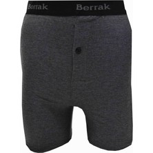 Berrak 1059 Erkek Likralı Düğmeli Boxer
