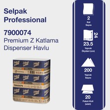Selpak Professional Premium Z Katlı Dispenser Havlu 200yp 20li