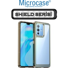 Microcase Vivo V23 5g Shield Serisi Darbeye Dayanıklı Yarı Esnek Plastik Tpu Kılıf - Füme