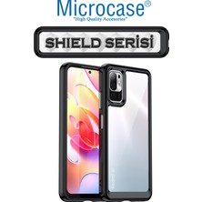 Microcase Xiaomi Redmi Note 10 5g Shield Serisi Darbeye Dayanıklı Köşe Korumalı Yarı Esnek Plastik Tpu Kılıf - Siyah