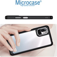 Microcase Xiaomi Redmi Note 10 5g Shield Serisi Darbeye Dayanıklı Köşe Korumalı Yarı Esnek Plastik Tpu Kılıf - Siyah