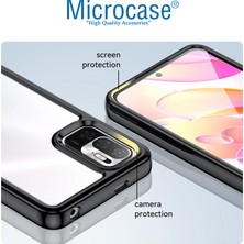 Microcase Xiaomi Poco M3 Pro Shield Serisi Darbeye Dayanıklı Köşe Korumalı Yarı Esnek Plastik Tpu Kılıf - Siyah