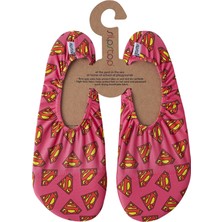 Slipstop Kadın Deniz Ayakkabısı 39 - 40 Renkli Süper Kız Deseni ile Kız Çocuklar İçin Tasarlandı