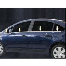 Blueoto Citroen C4 Krom Cam Çıtası (Hb) 8 Parça Paslanmaz Çelik