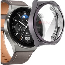 AktarMobile Huawei Gt 3 Pro 46 mm Ekran Koruyucu & Kasa Koruma 360° Full Body Gard Tüm Gövde Tam Koruma