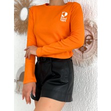 Noa Noa Kind Type Yazılı Crop