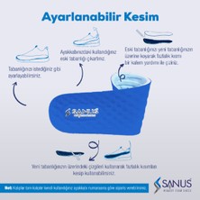 Sanus M900  Visco Memory Foam Anatomik Unisex Mavi Tabanlık