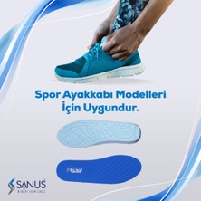 Sanus M900  Visco Memory Foam Anatomik Unisex Mavi Tabanlık