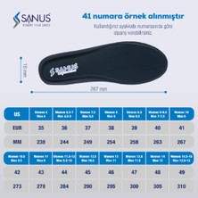 Sanus 100 Model  Visco Memory Foam Spor Unisex Siyah Tabanlık