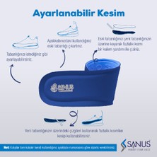 Sanus 100 Model  Visco Memory Foam Spor Unisex Mavi Tabanlık