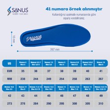 Sanus 100 Model  Visco Memory Foam Spor Unisex Mavi Tabanlık