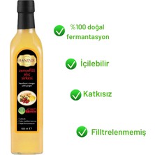 Hanzade Bitkisel Zencefilli Alıç Sirkesi 500 ml Doğal Fermantasyon İçilebilir Katkısız Cam Şişe