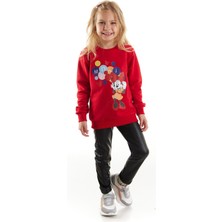 Minnie Mouse Lisanslı Kız Çocuk Sweatshirt