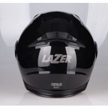Lazer Golden Çene Açılır Kask Parlak Siyah