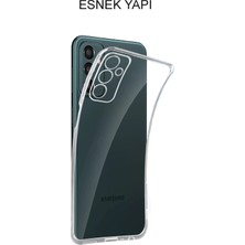 Caseworld Samsung Galaxy M23 Kapak Kamera Korumalı Şeffaf Silikon Kılıf