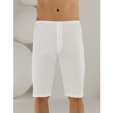 Şahinler Penye Süprem Paçalı Boxer Beyaz - E018