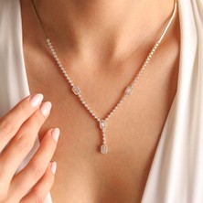Sembol Gold Sarı Altın Set 8 Ayar Baget Tasarım Kolye,Küpe,Bileklik