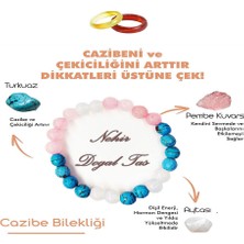 NehirTaş Sertifikalı   Doğal Taş Cazibe  Kadın Tılsım Bilekliği ( Akik Yüzük Hediyeli )