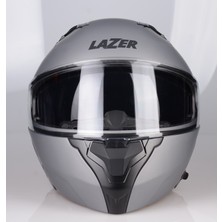 Lazer Golden Çene Açılır Kask Mat Gri