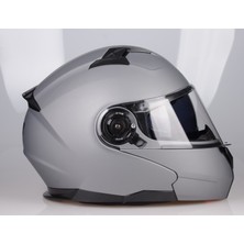 Lazer Golden Çene Açılır Kask Mat Gri