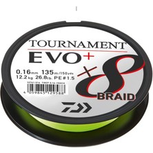 Daiwa Tournament EVO+ 8B Chartreuse İp Misina (135m)