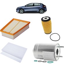 Mais Renault Megane 3 4Lü Filtre Bakım Seti 1.6 Dci Dizel 2011 Sonrası KİT1103B