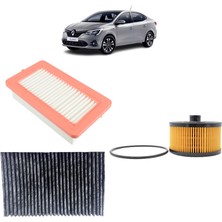 Mais Renault Taliant 3Lü Karbon Filtre Bakım Seti 1.0 tCe 2021 Sonrası KİT1365E