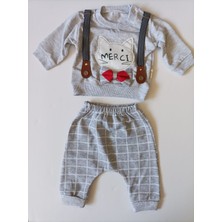 Baby Blue Bebek 2 Li Sweat Takım %100 Organik Pamuklu