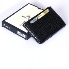 Aka Deri Aka 042 Hakiki Rugan Deri Cüzdan/anahtarlık