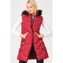 Dewberry Z6761 Dewberry Bayan Yelek-Bordo