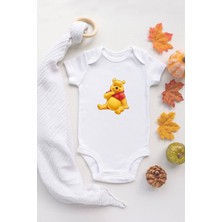 Tuğba Baby Tuğba Baby Sevimli Ayı Winnie The Pooh  Baskılı Pamuklu Zıbın