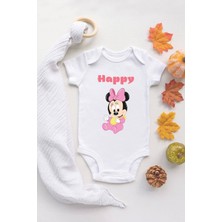 Tuğba Baby Kız Bebek Happy  Baskılı Pamuklu