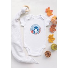 Tuğba Baby Tuğba Baby Beyaz Bebek Balina Baskılı Çıtçıtlı Body