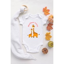 Tuğba Baby Mother Love Anne ve Yavru Zürafa  Baskılı