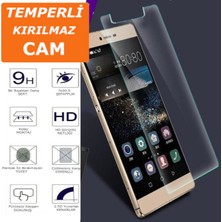 Bayraktaron Huawei P8 Ekran Koruyucu 9h Parlak 2.5d Şeffaf Temperli Kırılmaz Cam Ekran Koruma Hd (DQ03CLS) + KILIF HEDİYELİ