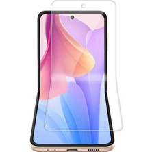 MobaxAksesuar Samsung Galaxy Z Flip 4 Full Ekran Nano Ön Arka Koruyucu Narr TPU